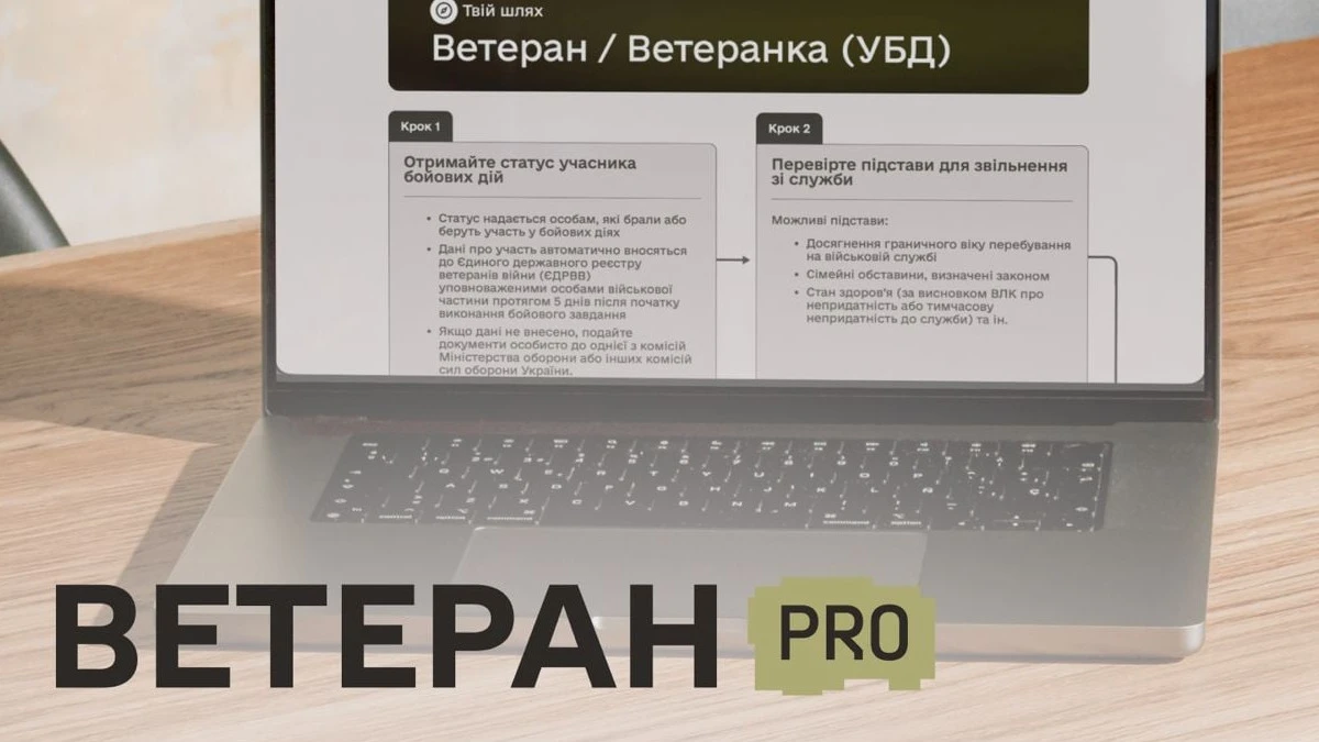 В Україні запрацювала цифрова платформа “Ветеран PRO” для ветеранів, ветеранок і їхніх родин